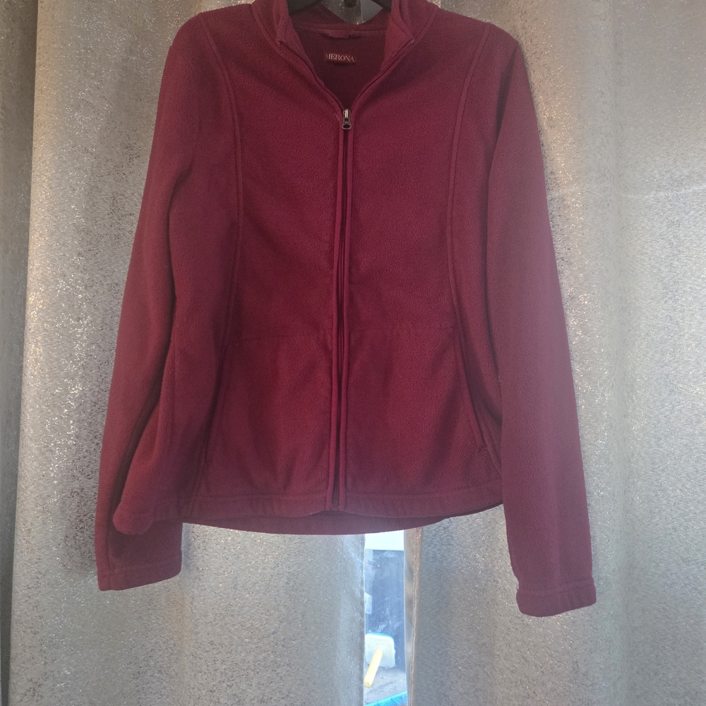 Women's Plum Fleece Jacket Size Large